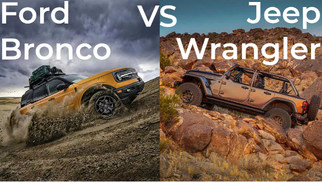 Ford Bronco 2021 vs Jeep Wrangler 2021: le duel des VUS légendes