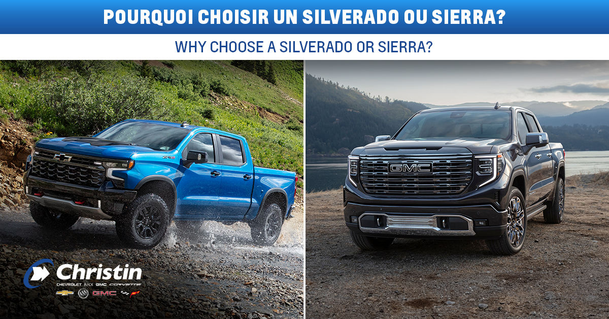 Pourquoi choisir le Chevrolet Silverado 2024 ou le GMC Sierra 2024 ?