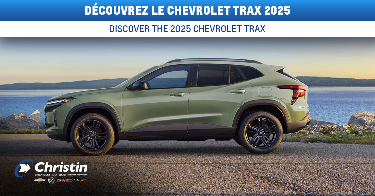 Discover the 2025 Chevrolet Trax at Christin Automobile in Montreal