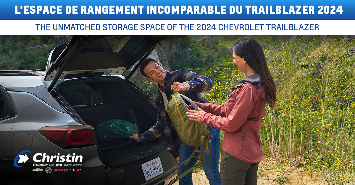 Découvrez l'espace de rangement incomparable du Chevrolet Trailblazer 2024