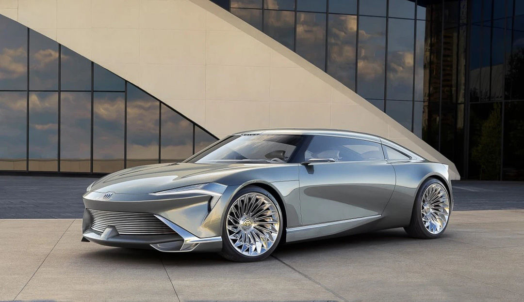 Vue 3/4 devant concept Buick Wildcat électrique