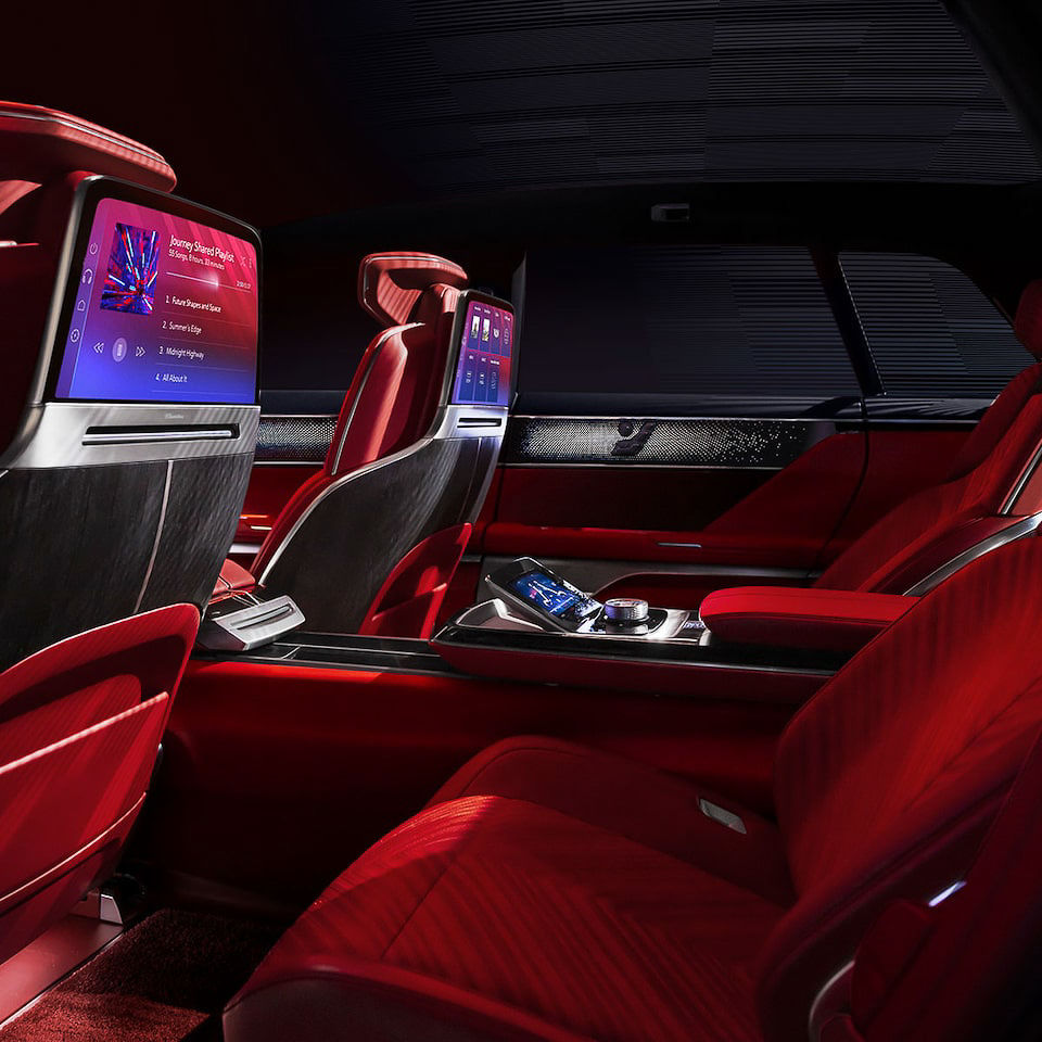 Rear interior of the Cadillac Celestiq 2024
