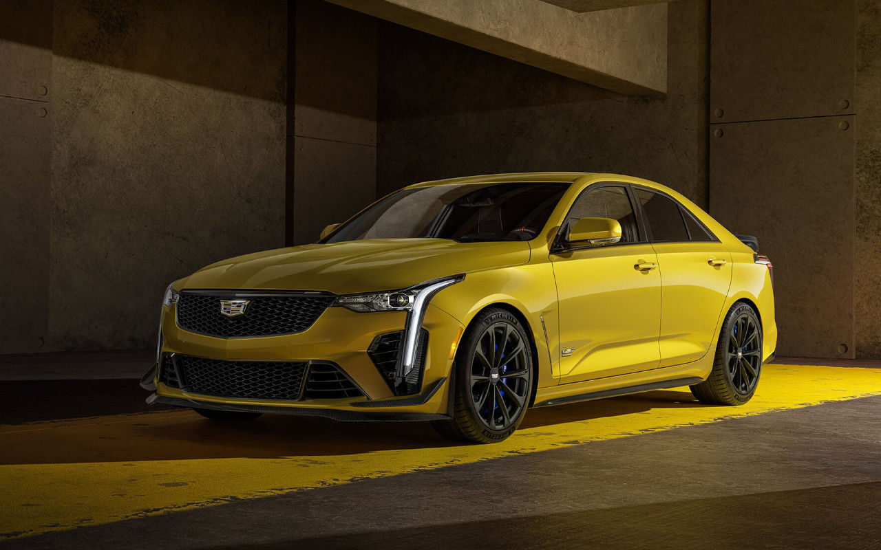 front side view of a 2024 Cadillac CT4-V