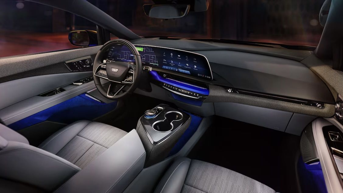 Large view of the Cadillac Optiq dashboard.