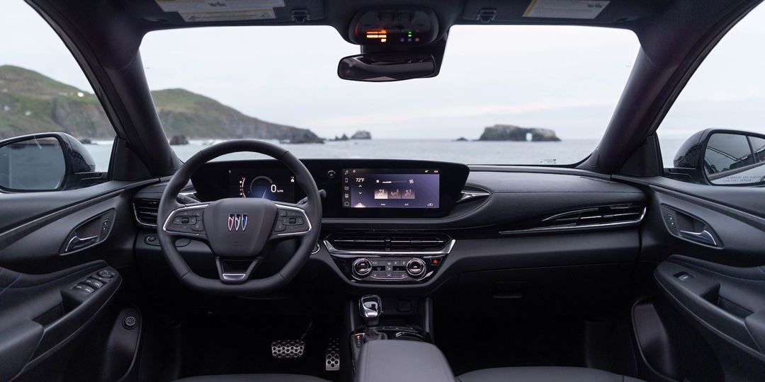 Design intérieur avant du Buick Envista 2025.