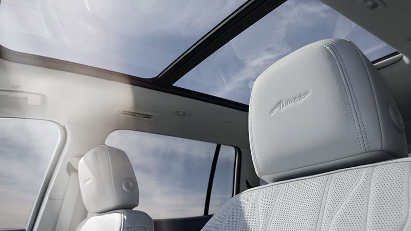 Close-up view of the Buick Enclave 2025 seats.