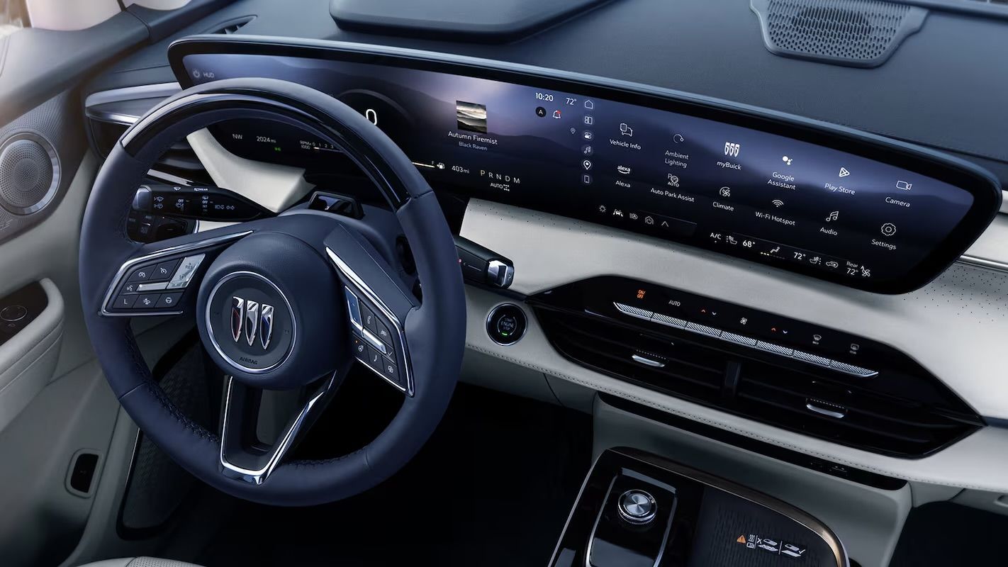 Large view of the dashboard of the Buick Enclave 2025.