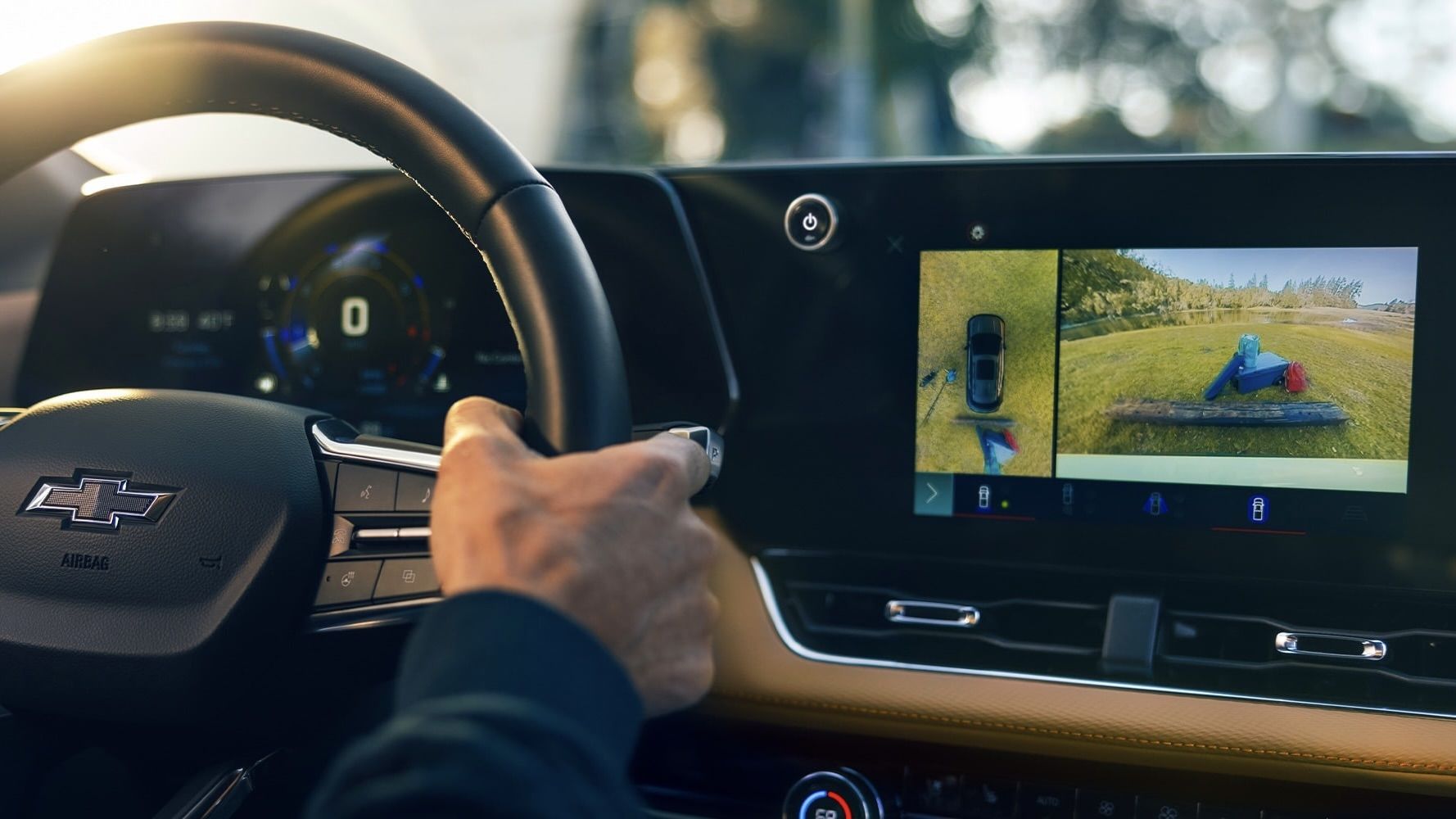 Demonstration of the Chevrolet Equinox 2025 driver assistance system.