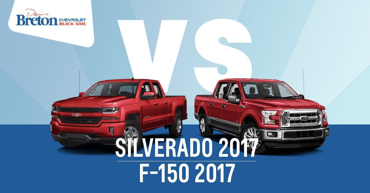 Le Silverado 2017 versus le F-150 2017 : un résultat surprenant