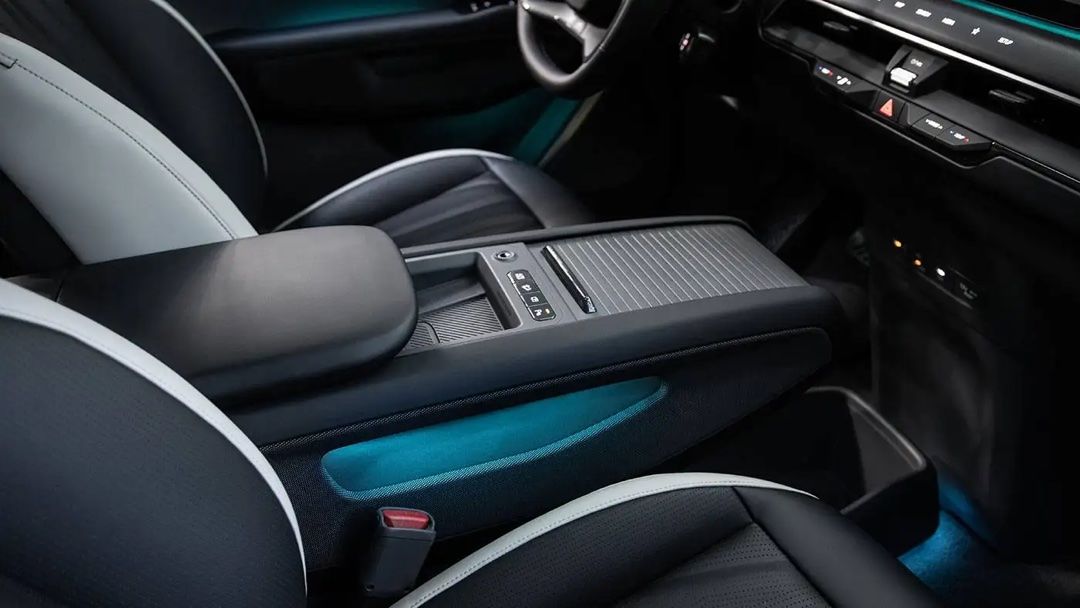 Intérieur du Kia EV9 2025, mettant en avant un design moderne et des matériaux de qualité.