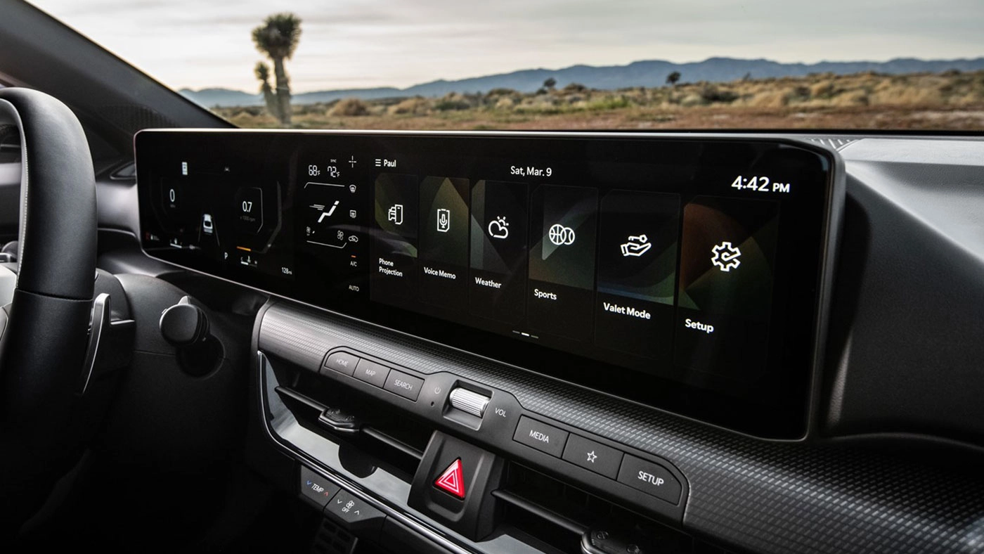 Vue int&eacute;rieur du Kia K4 2026 et de son tableau de bord
