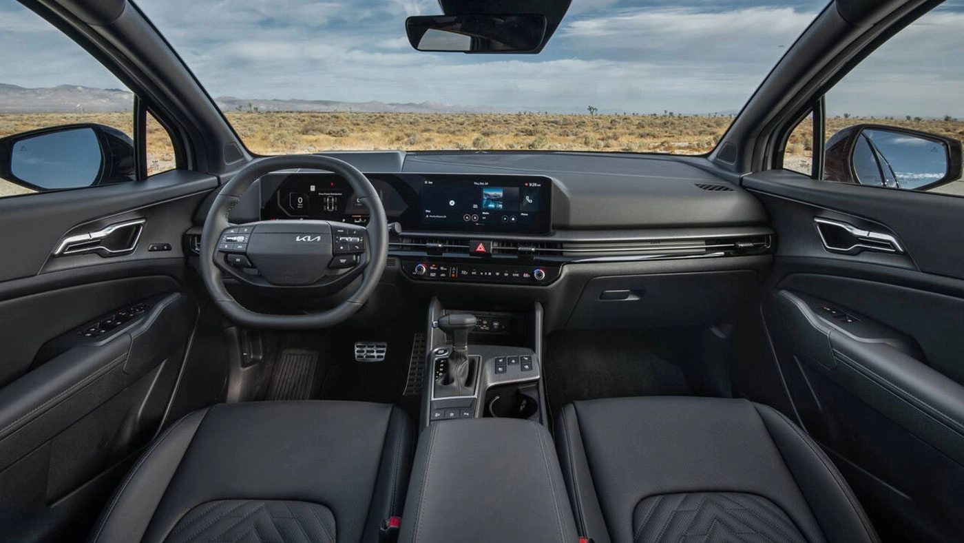 Interior view of the 2026 Kia Chambly and its dashboard
