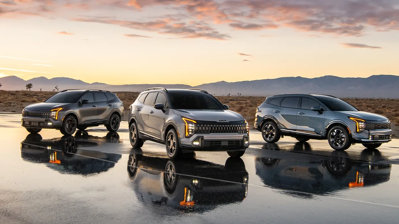 Vue de la gamme &eacute;lectrifi&eacute;e Kia 2026