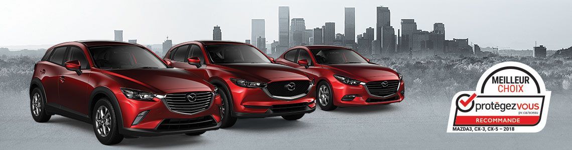 3 modèles Mazda recommandés comme «Meilleur choix»