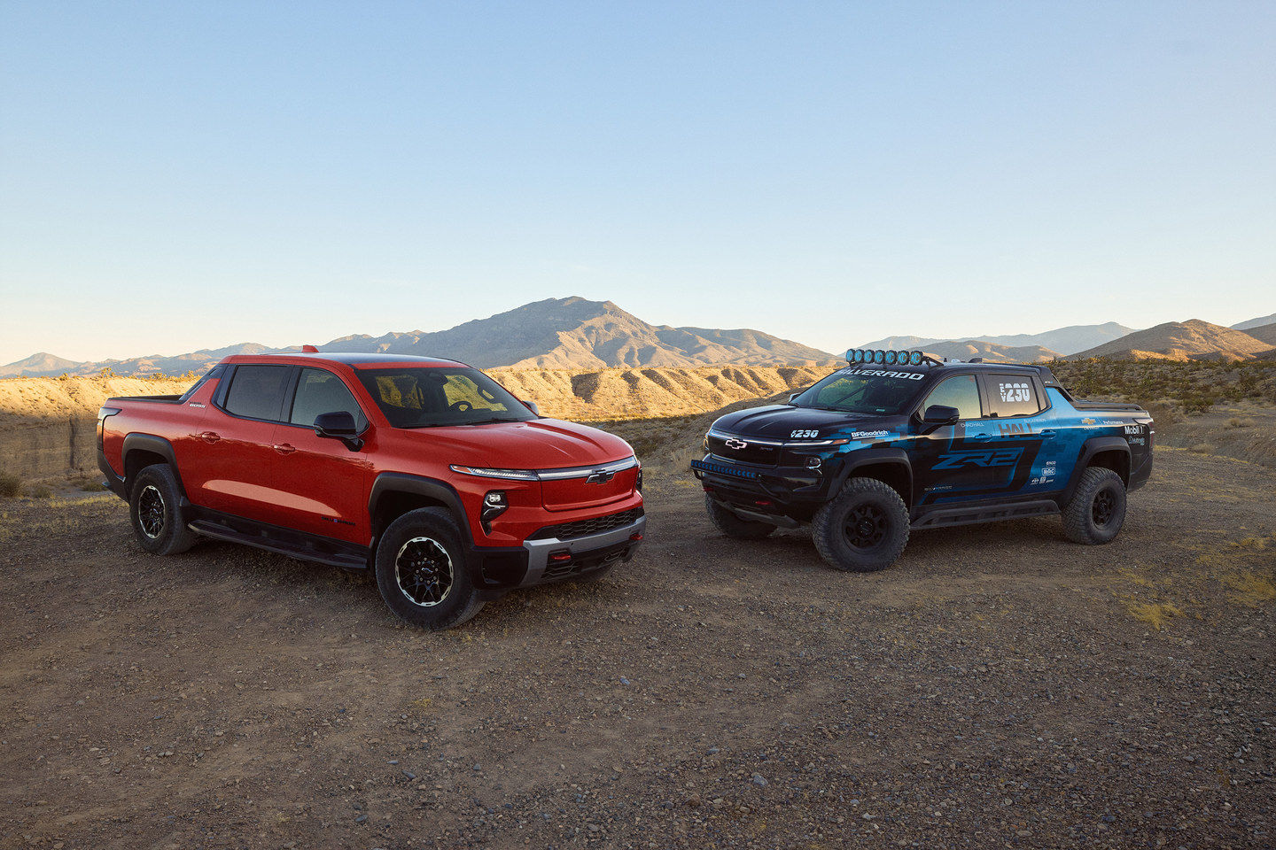 Le Chevrolet Silverado EV ZR2 en met plein la vue