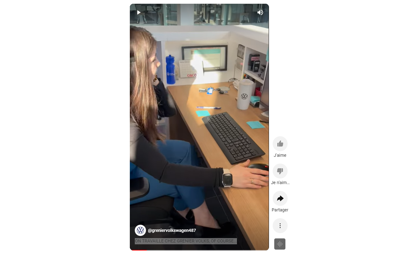 WE WORK AT GRENIER VOLKS, OF COURSE...