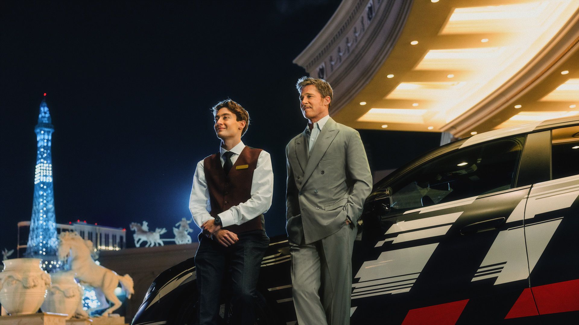 Brad Pitt et George Russell dévoilent le prototype électrique du coupé 4 portes Mercedes-AMG GT 2027 à Las Vegas