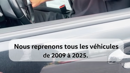 Nous reprenons tous les véhicules de 2009 à 2025 !