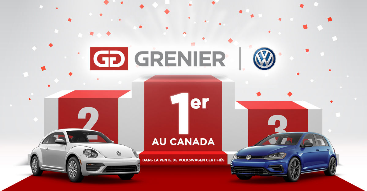 Grenier Volkswagen premier au Canada pour les ventes de véhicules d’occasion certifiés