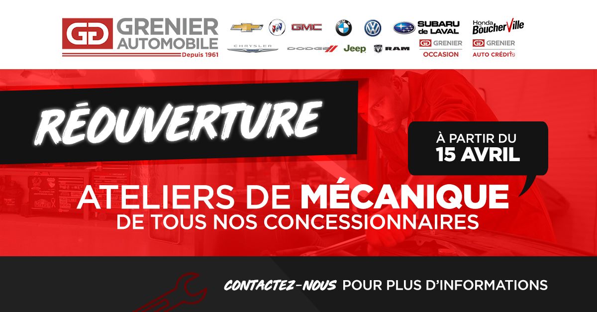 COVID-19 update * April 14, 2020 * Reopening mechanical shops