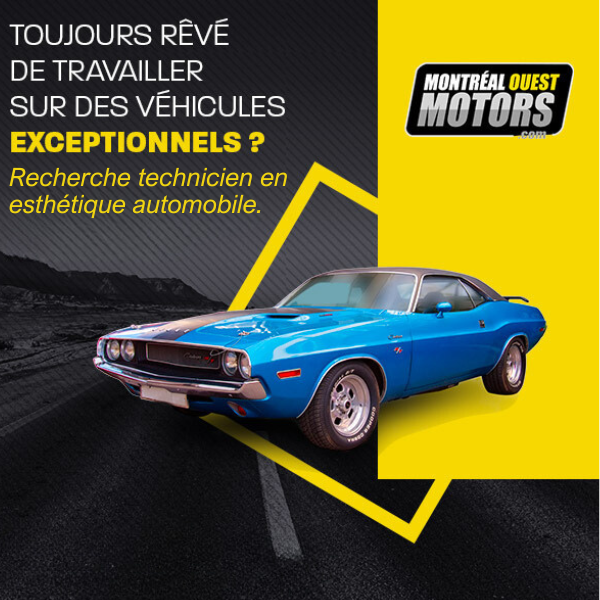TECHNICIEN EN ESTHÉTIQUE AUTOMOBILE par Montreal Ouest Motors à