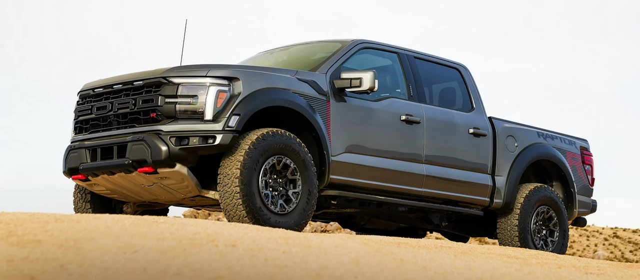 2026 Ford F-150 Raptor driving off-road.