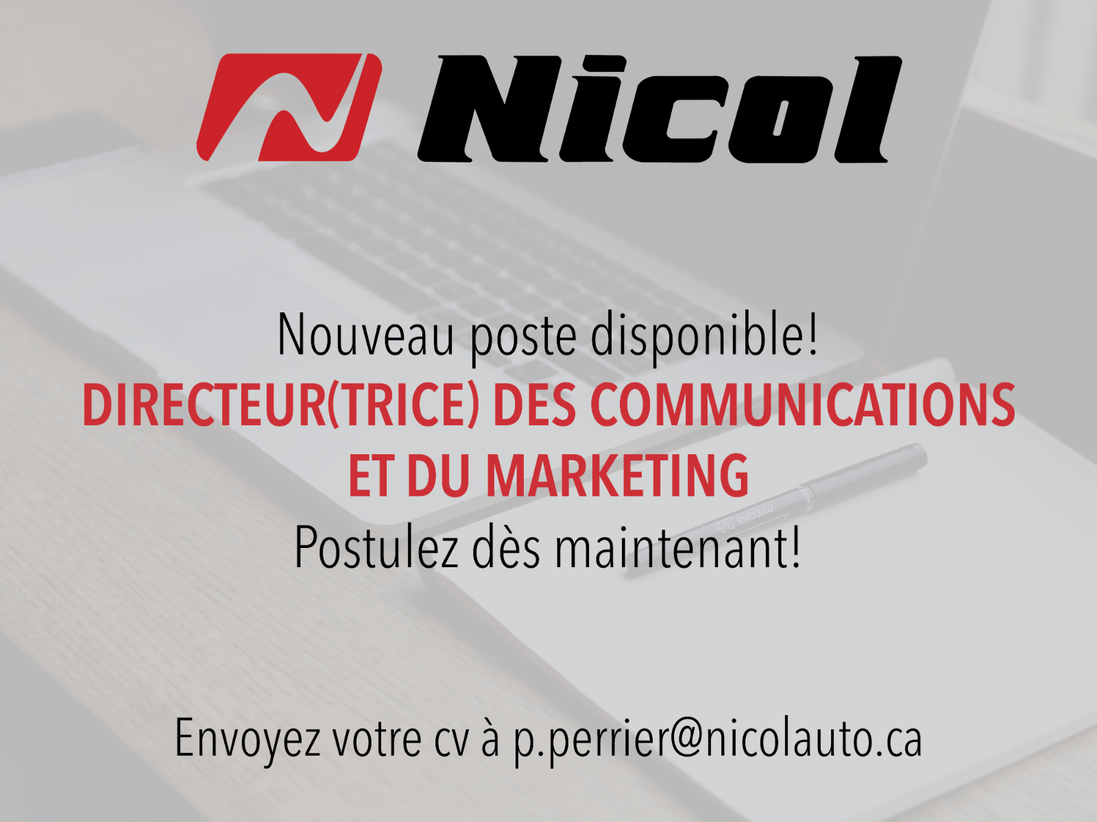 Directeur(trice) des communications et du marketing