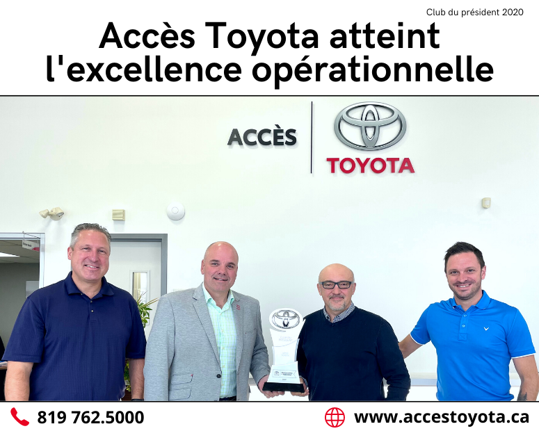 Accès Toyota receives 2020 President's Program trophy