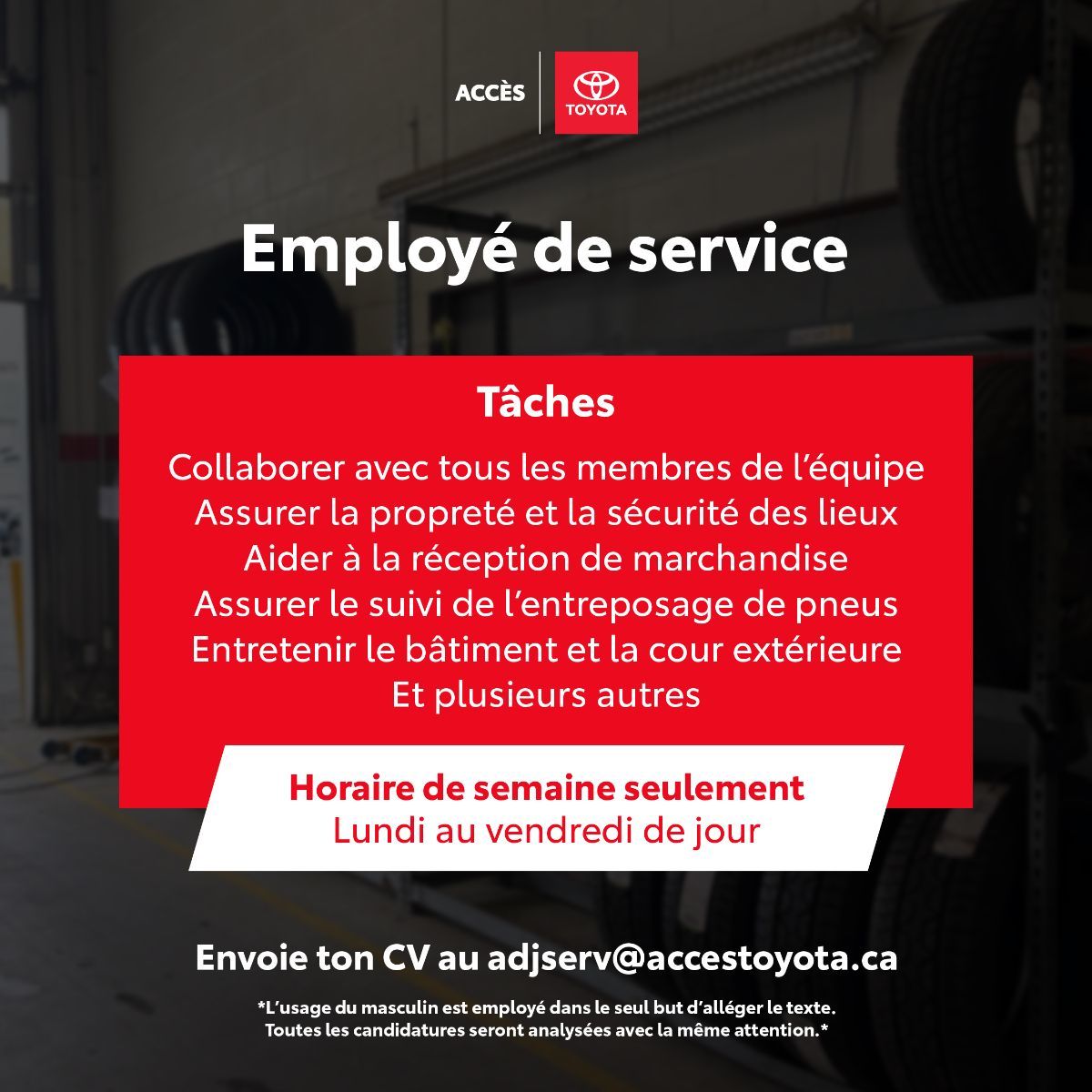 EMPLOYÉ.E DE SERVICE