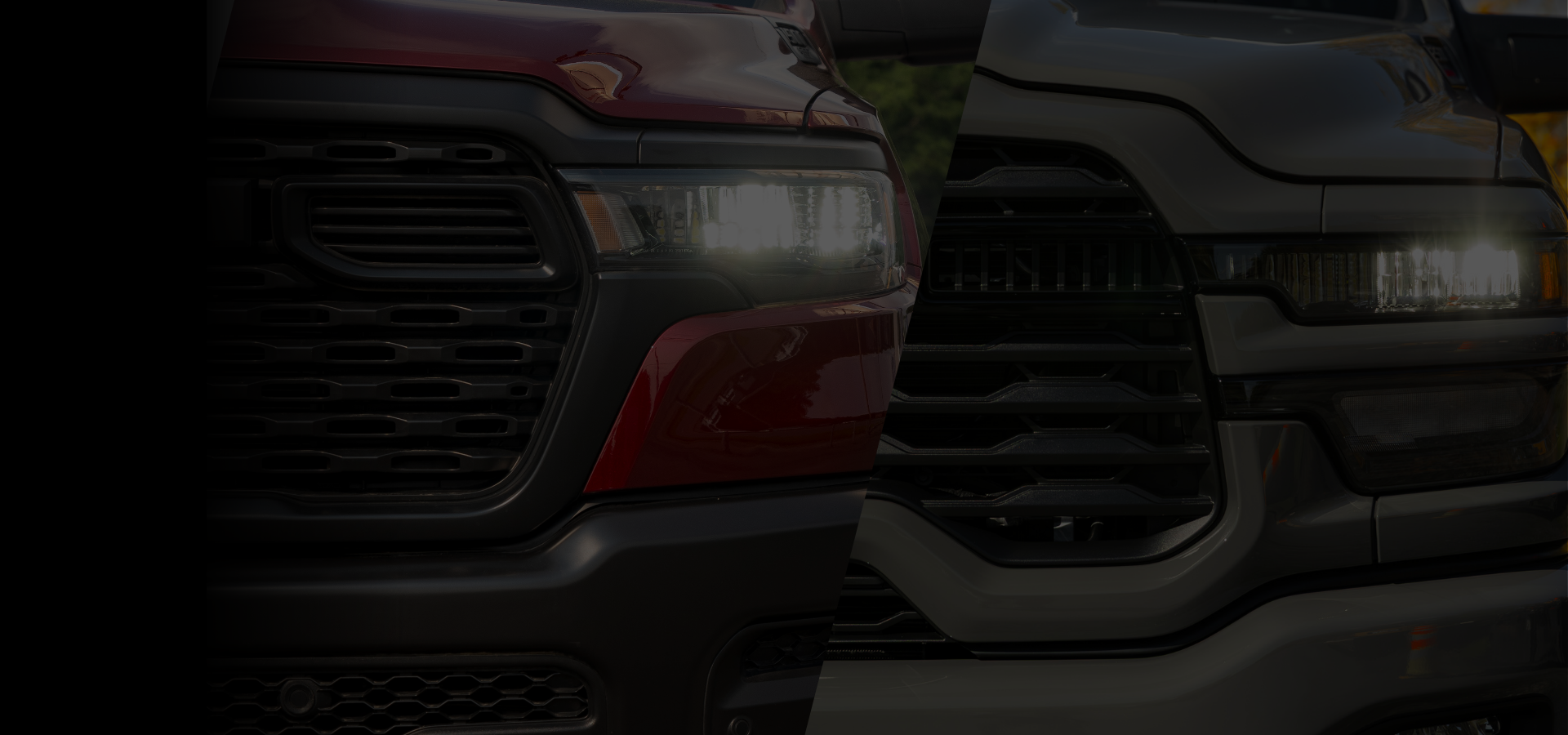 RAM 2500 et RAM 1500 2026 présentés côte à côte pour comparer leurs principales différences.
