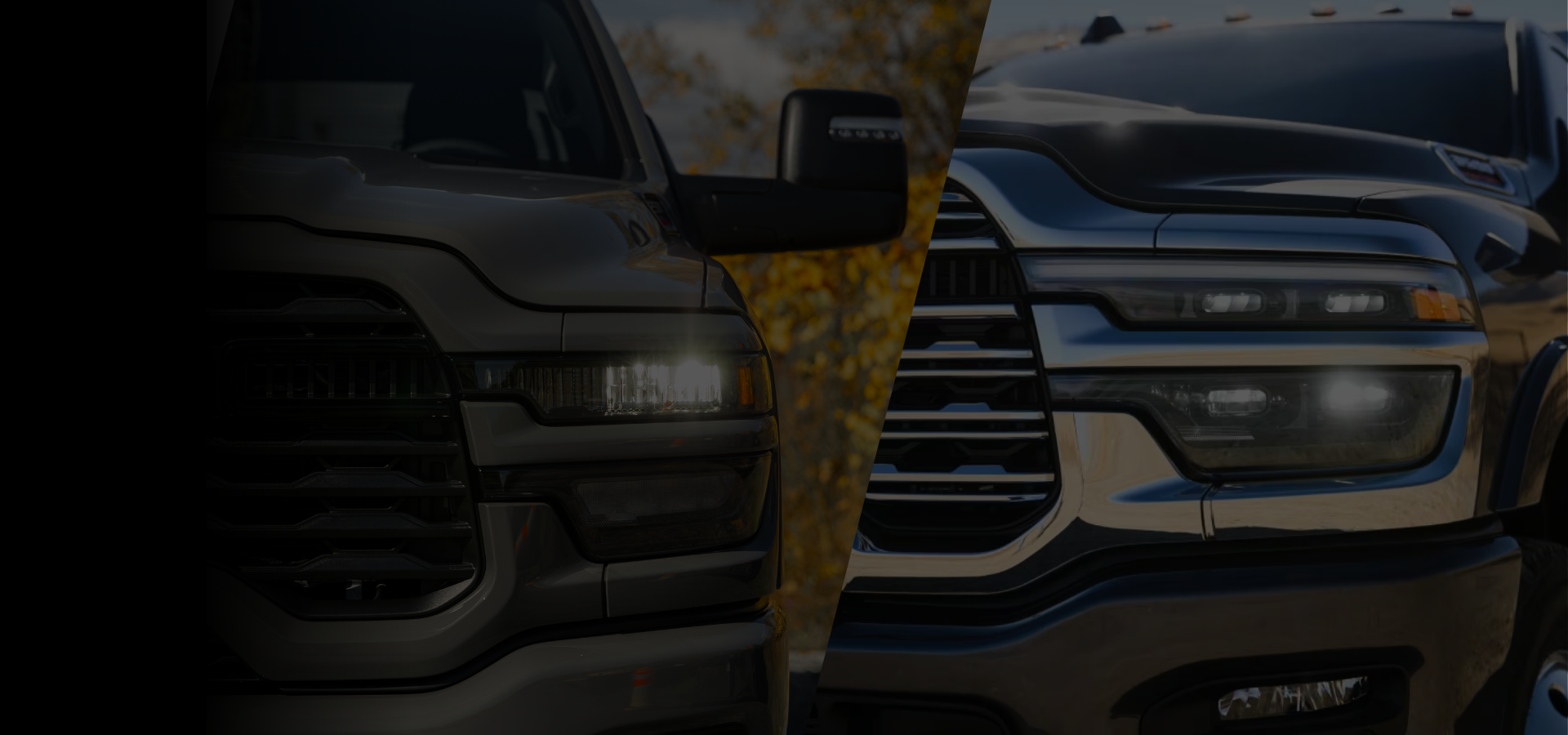 RAM 2500 et RAM 3500 2026 présentés côte à côte pour comparer leurs principales différences.