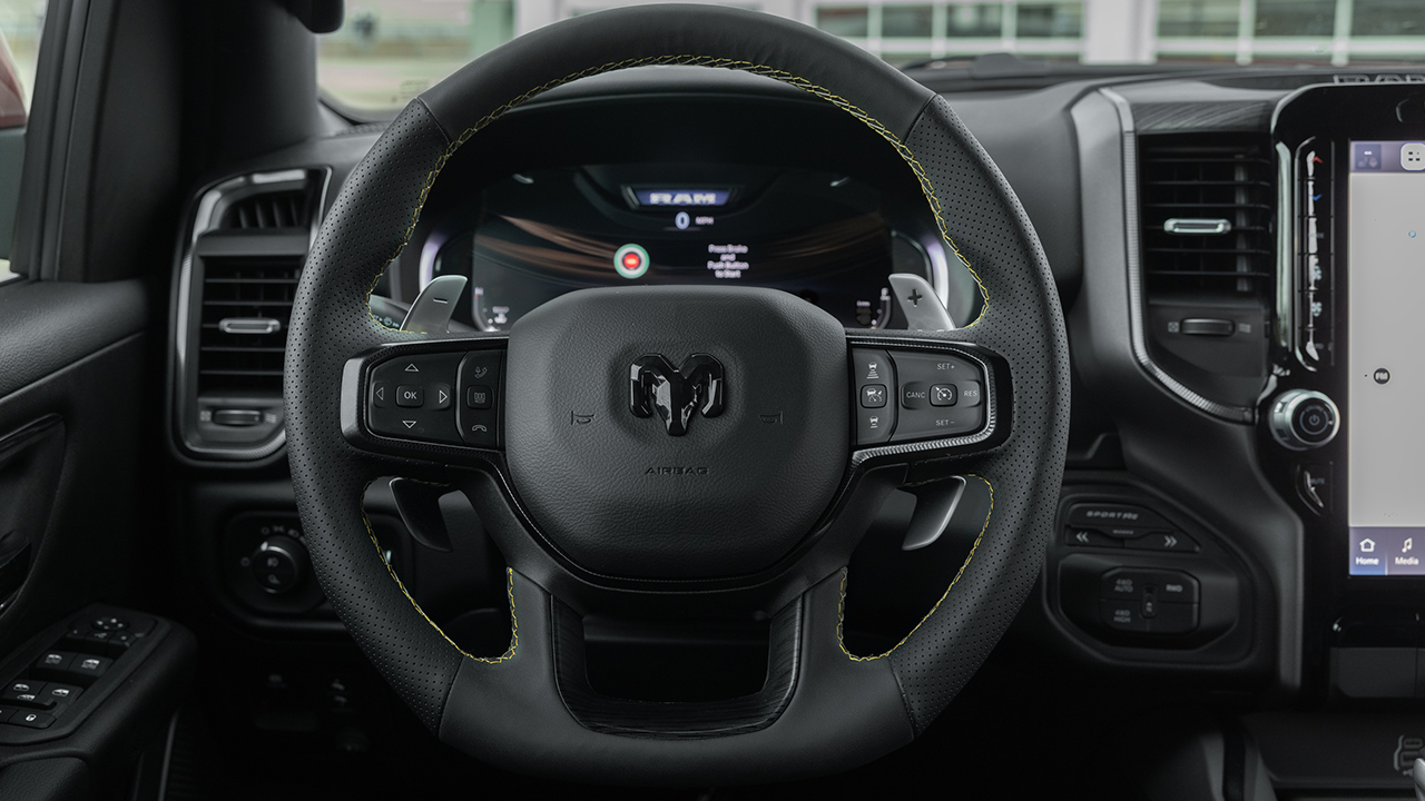 Close-up front view of the 2027 Ram 1500 TRX SRT