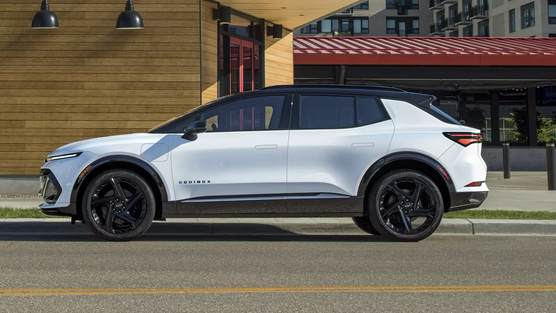 The Chevrolet Equinox parked in the city.