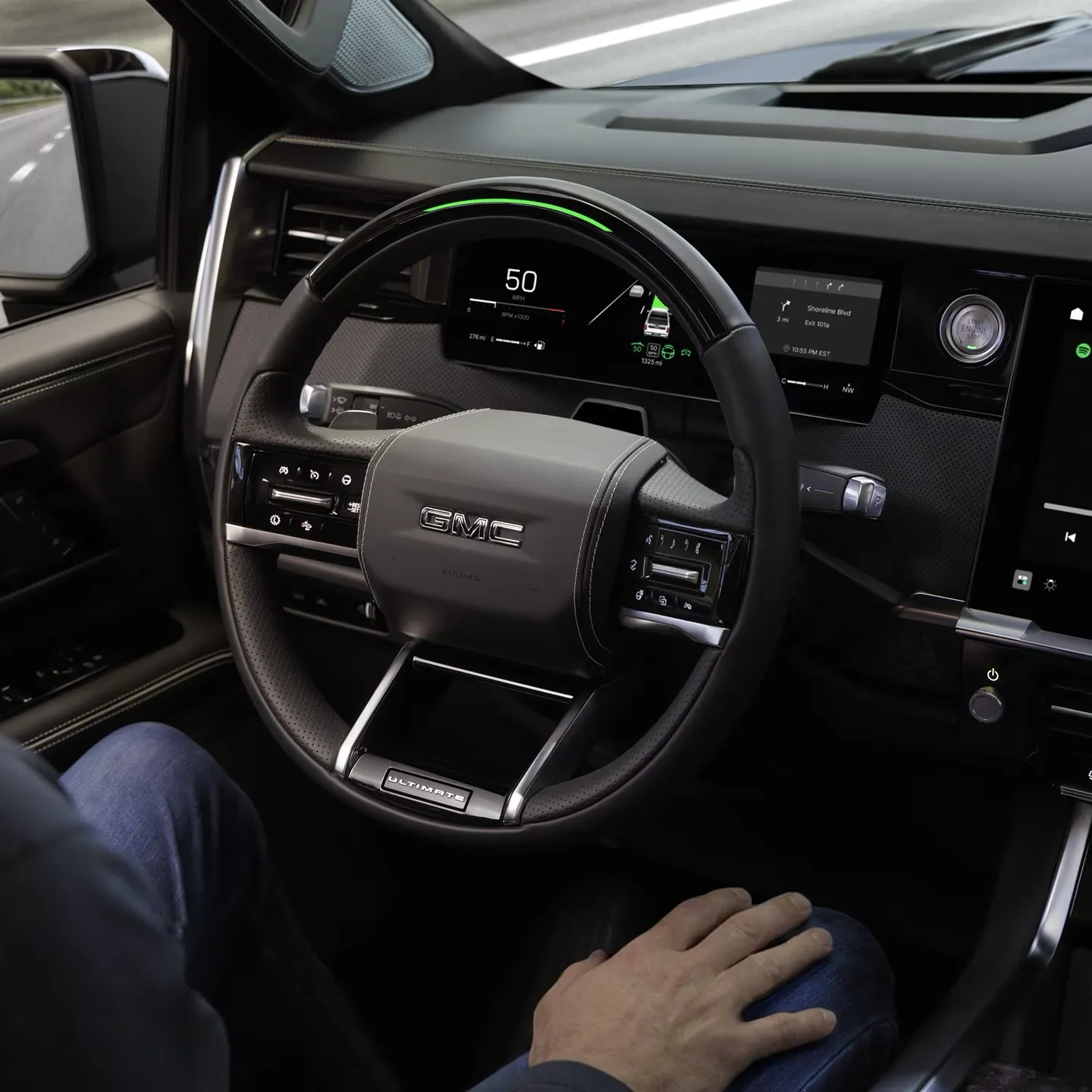 Volant et &eacute;cran du conducteur dans le GMC Sierra 1500 2027