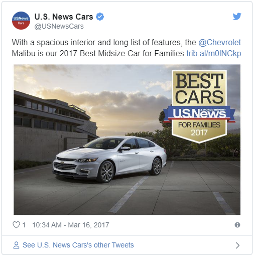 What's the Best Midsize Car for Families? The 2017 Chevy Malibu