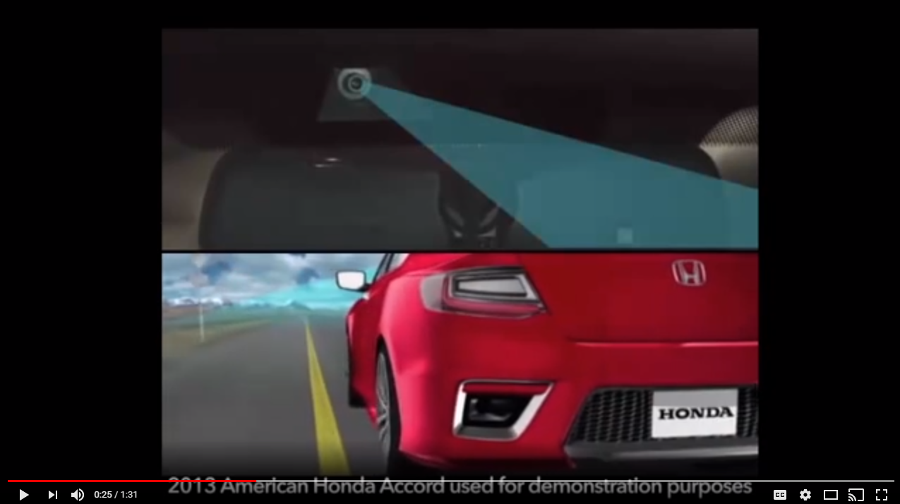 Honda Sensing - Système d'avertissement de sortie de voie (LDW)