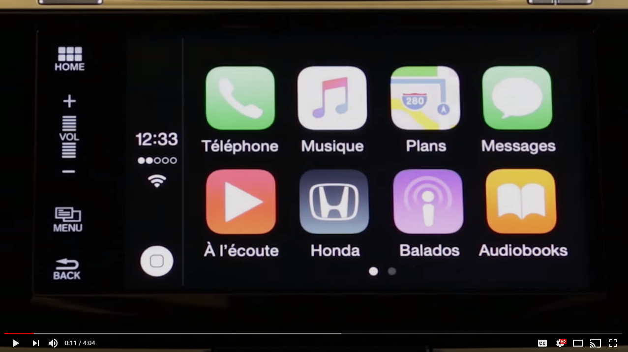 Apple CarPlay – Commandes de base à utiliser dans votre véhicule Honda