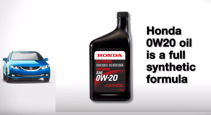 Honda 0W20 Synthetic Oil Presentation