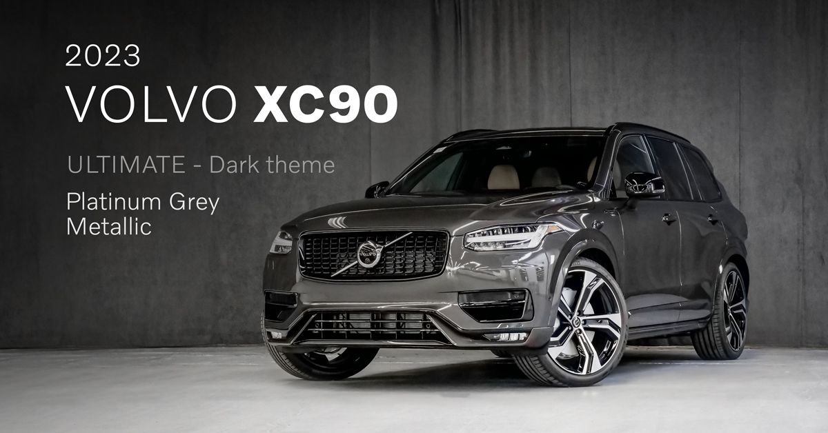 Volvo XC90 2023 ULTIMATE DARK Gris Platine - Photos