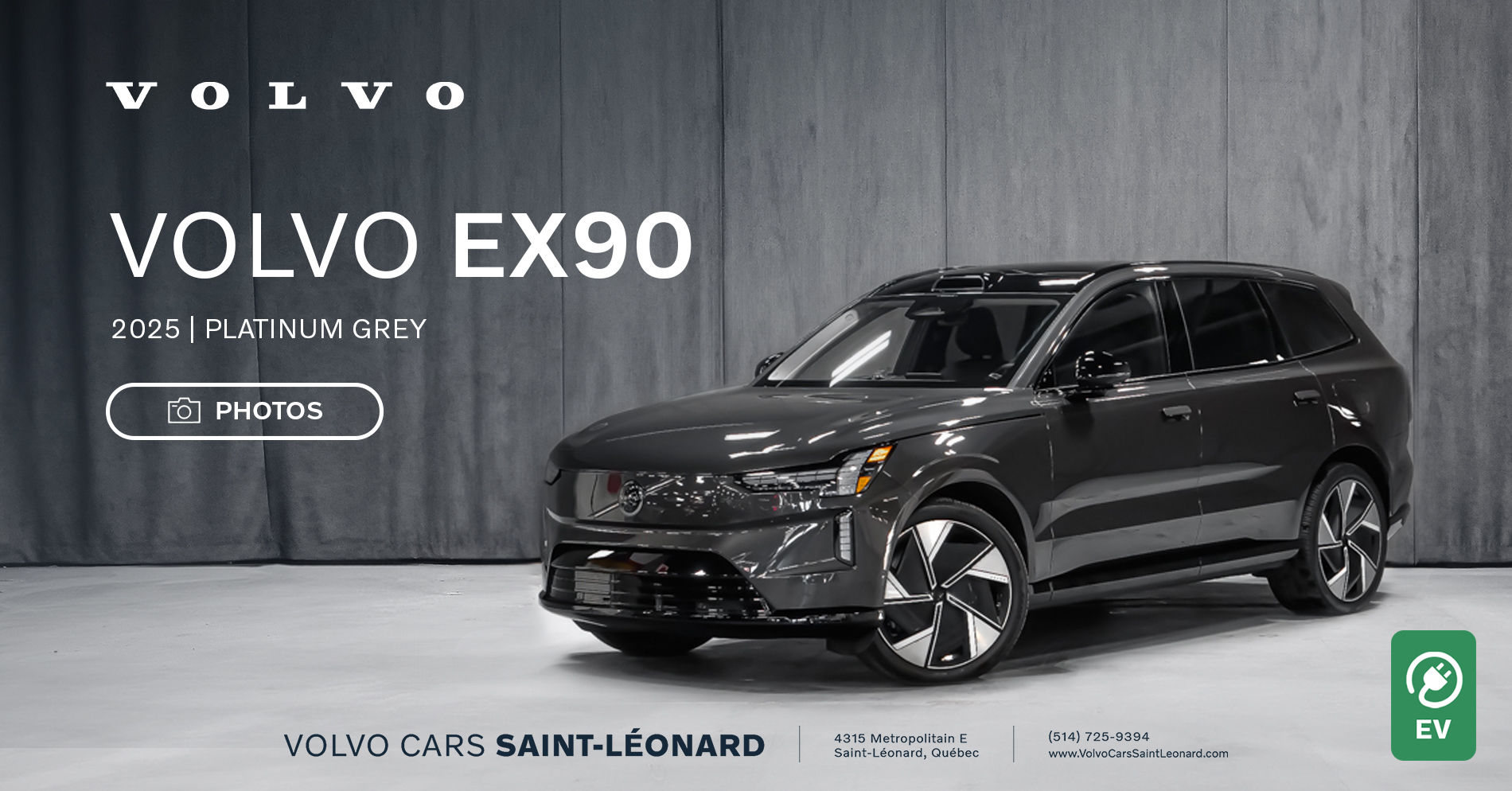 2025 Volvo EX90 - Platinum Grey - Pictures