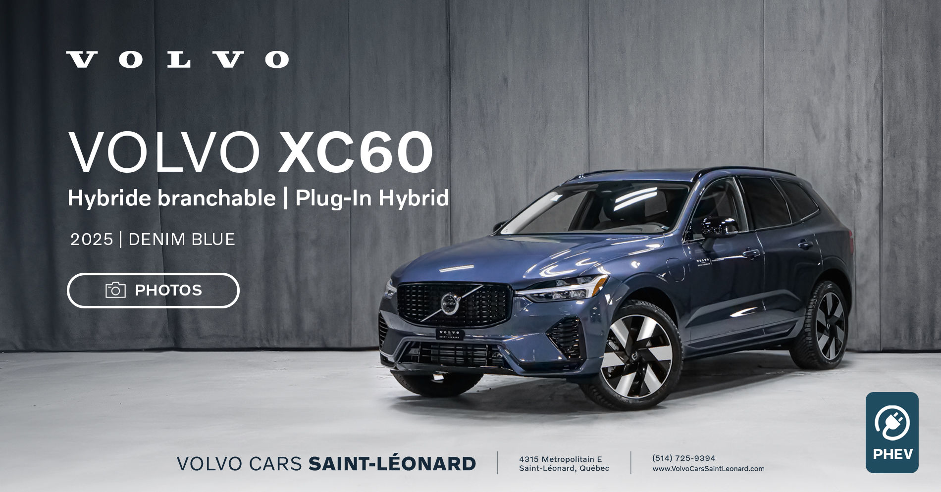 2025 Volvo XC60 Plug-In Hybrid DENIM BLUE METALLIC - Pictures