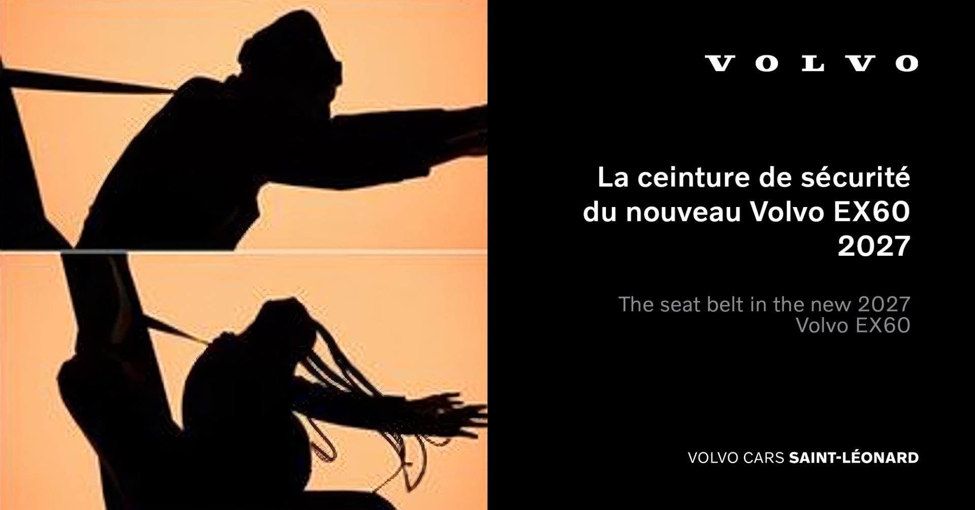 La ceinture de sécurité du nouveau Volvo EX60 2027