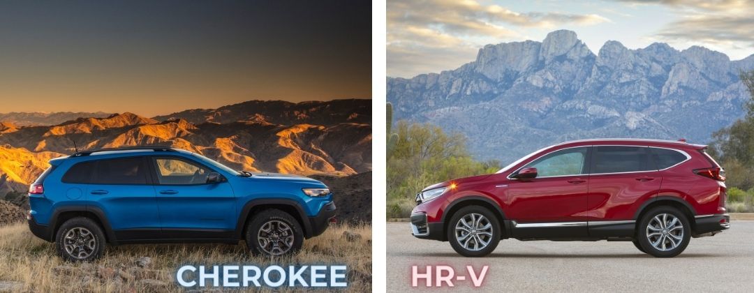 The 2022 Jeep Cherokee versus the 2022 Honda CR-V.