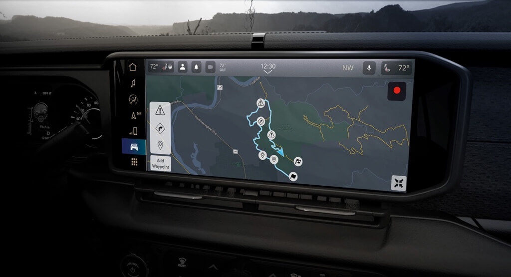 2024 Jeep Wrangler 12.3-inch touchscreen.