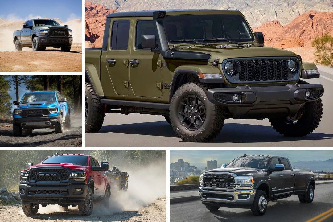 5 used Jeep and RAM trucks.