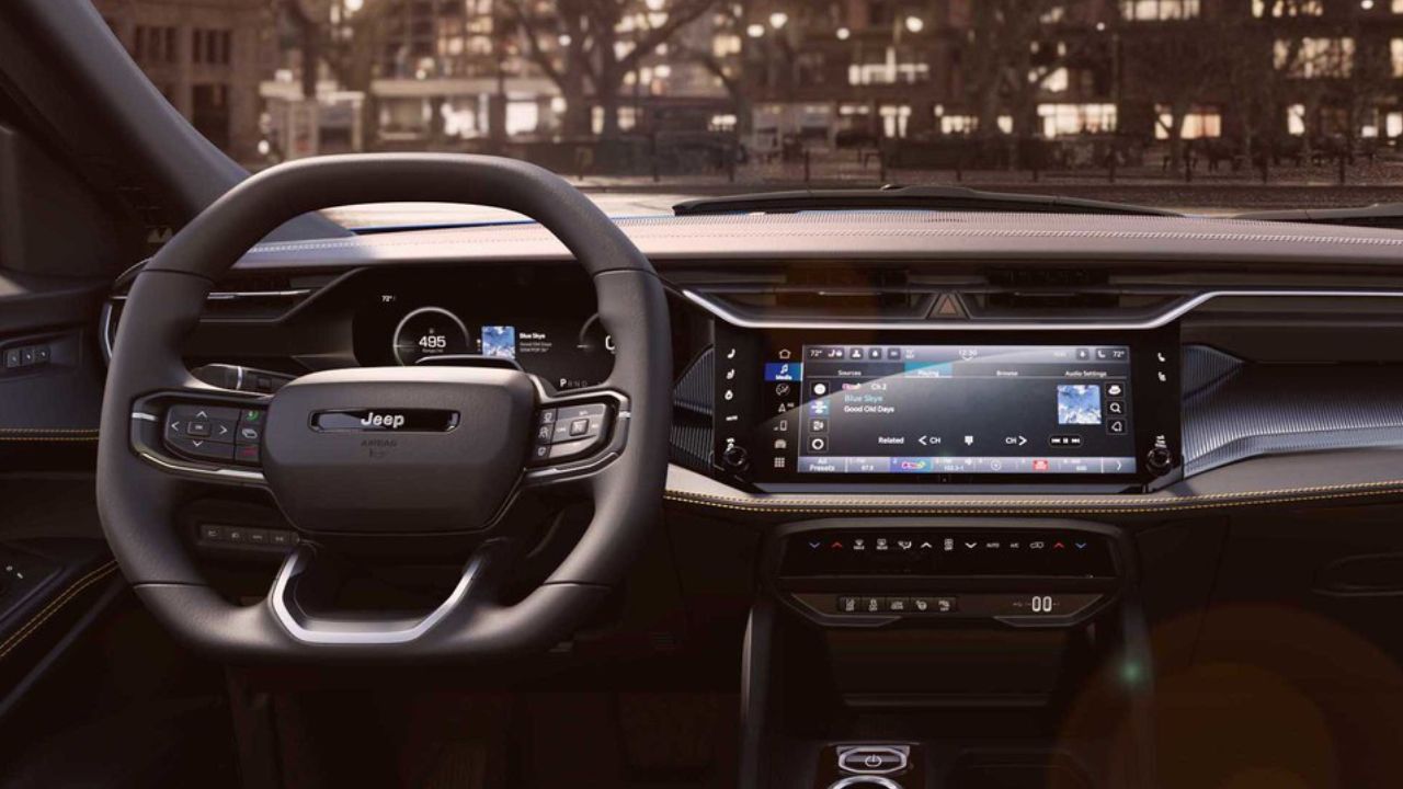 cockpit and dashboard view of a 2026 Jeep Cherokee