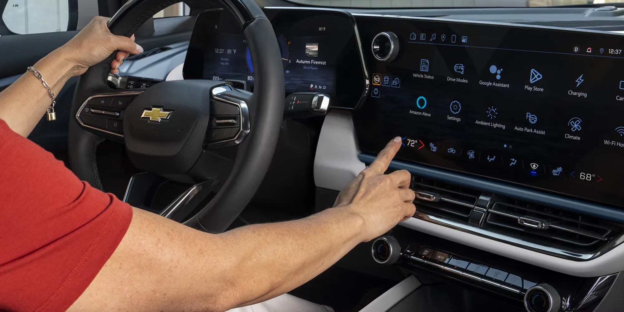 Syst&egrave;me multim&eacute;dia tactile du Chevrolet Equinox EV 2026 et technologies connect&eacute;es &agrave; bord