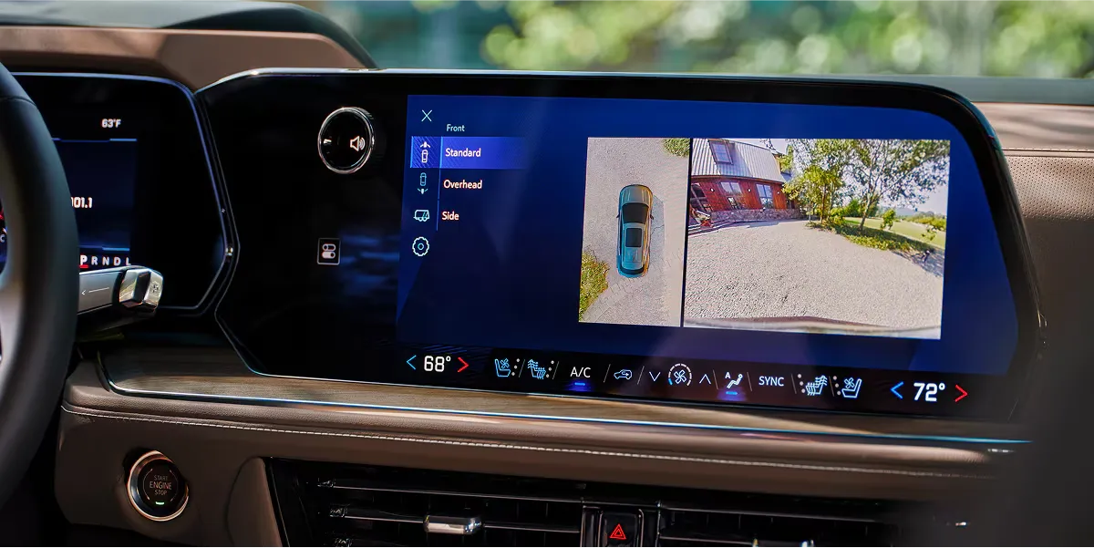 Panoramic display in the 2026 Chevrolet Tahoe with driver-assistance technologies