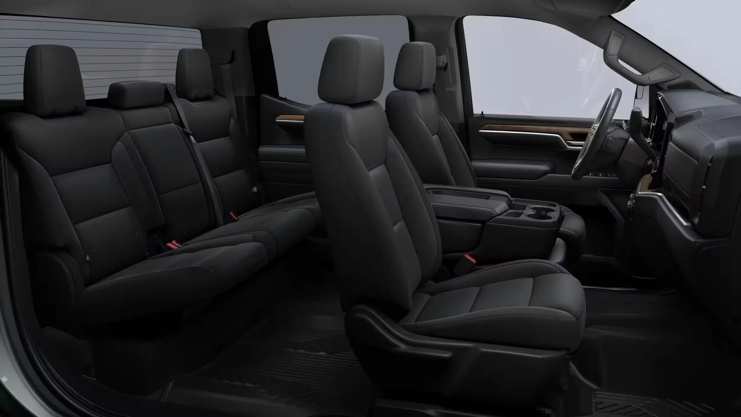 2026 Chevrolet Silverado 1500 LT Trail Boss interior with bucket seats