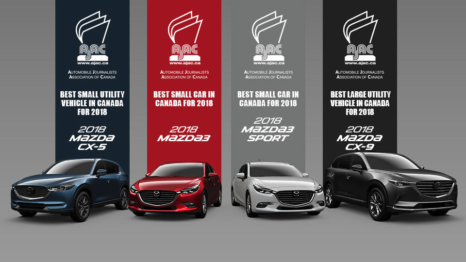 Mazda Receives AJAC Awards in Three Categories